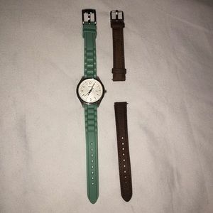 Fossil watch with changeable band